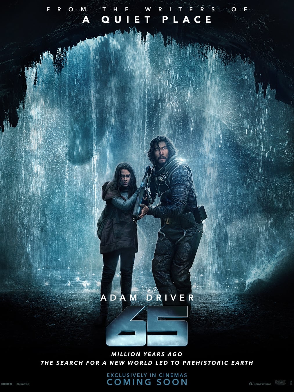 65 (2023) V4  Movie Poster High Quality Glossy Paper  A3 A4 A3 Framed or Unframed!!!