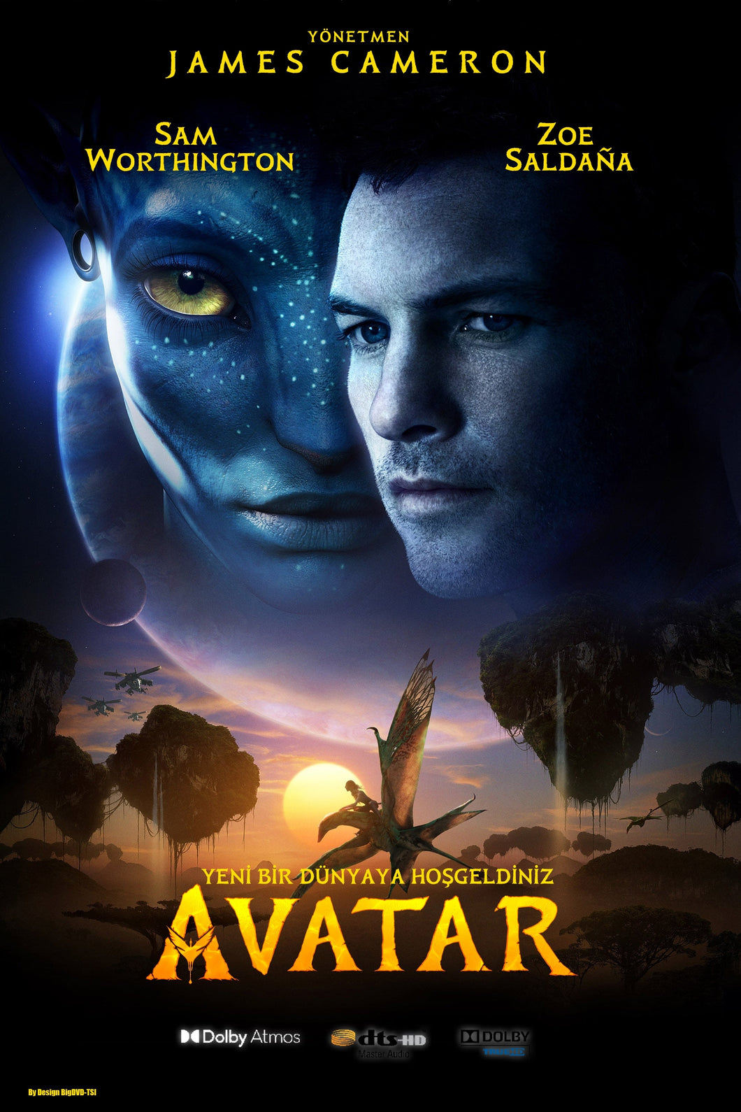 Avatar (2009) v4 Movie Poster High Quality Glossy Paper A1 A2 A3 A4 A3 Framed or Unframed!!!