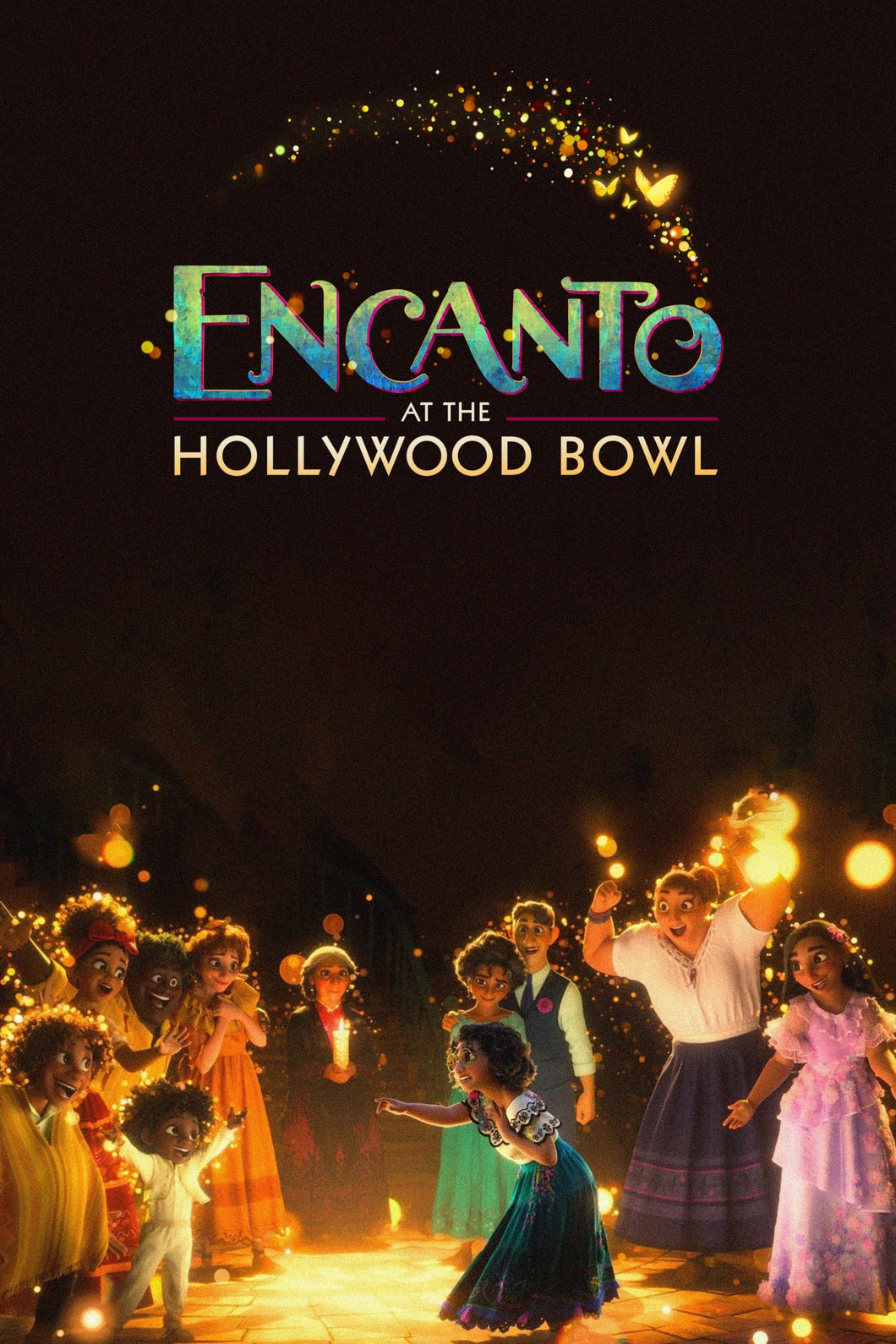 Encanto at the Hollywood Bowl (2022) Movie Poster High Quality Glossy Paper A1 A2 A3 A4 A3 Framed or Unframed!!!