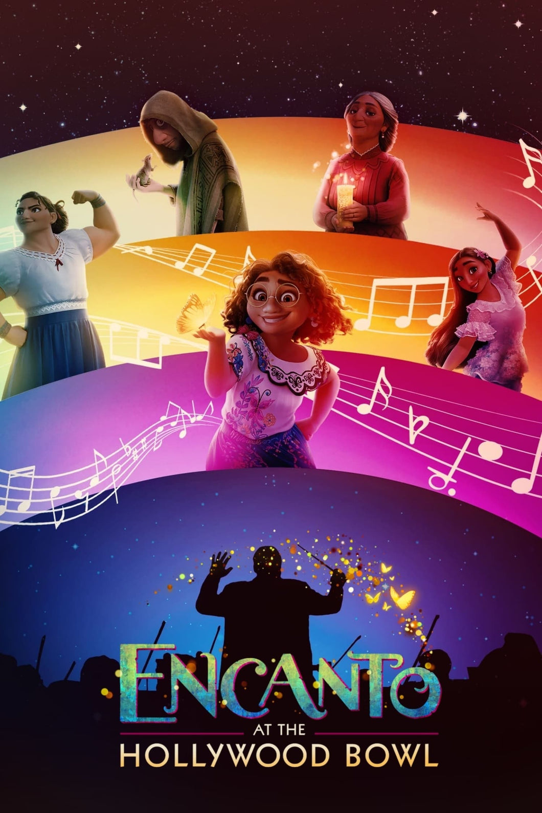 Encanto at the Hollywood Bowl (2022) V2 Movie Poster High Quality Glossy Paper  A2 A3 A4 A3 Framed or Unframed!!!