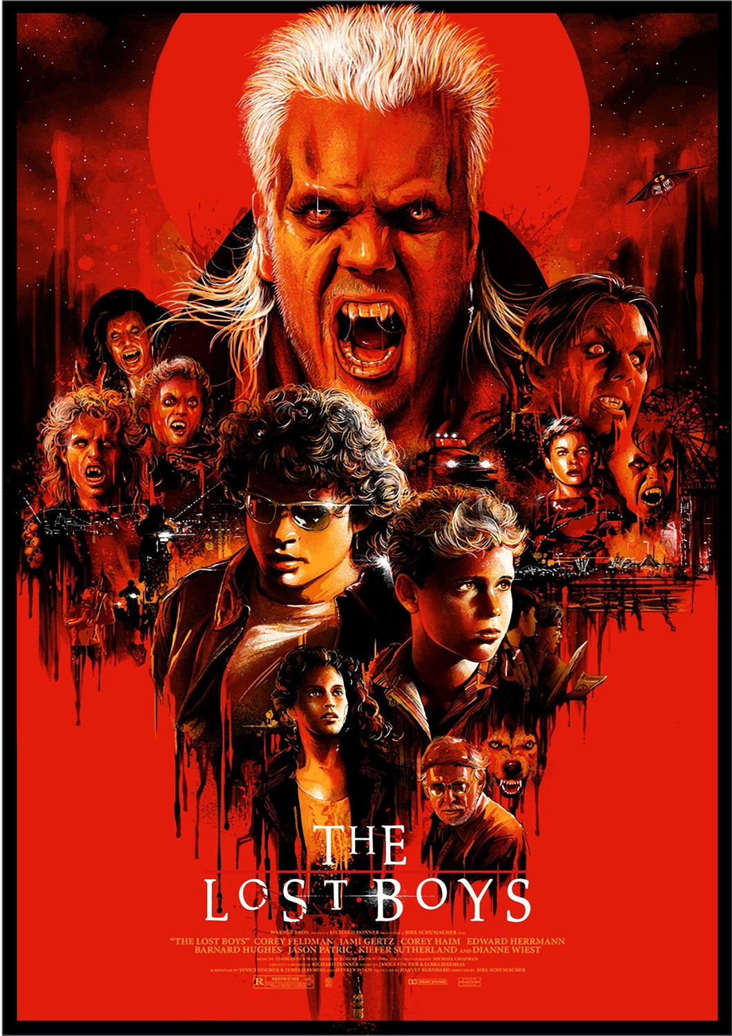 The Lost Boys Movie Poster High Quality Glossy Paper A1 A2 A3 A4 A3 Framed A4 Framed