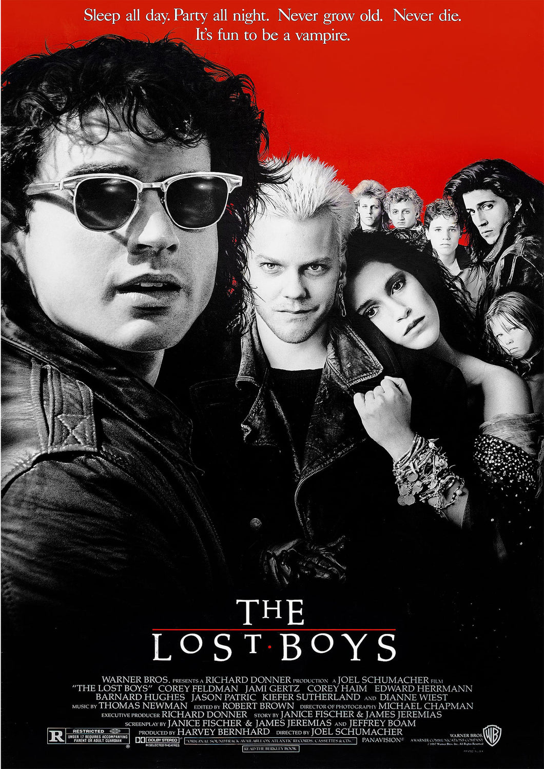 The Lost Boys V2 Movie Poster High Quality Glossy Paper A1 A2 A3 A4 A3 Framed A4 Framed