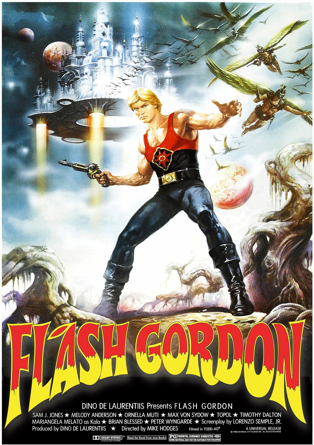 Flash Gordon V2 Movie Poster Framed or Unframed Glossy Poster Free UK Shipping!!!