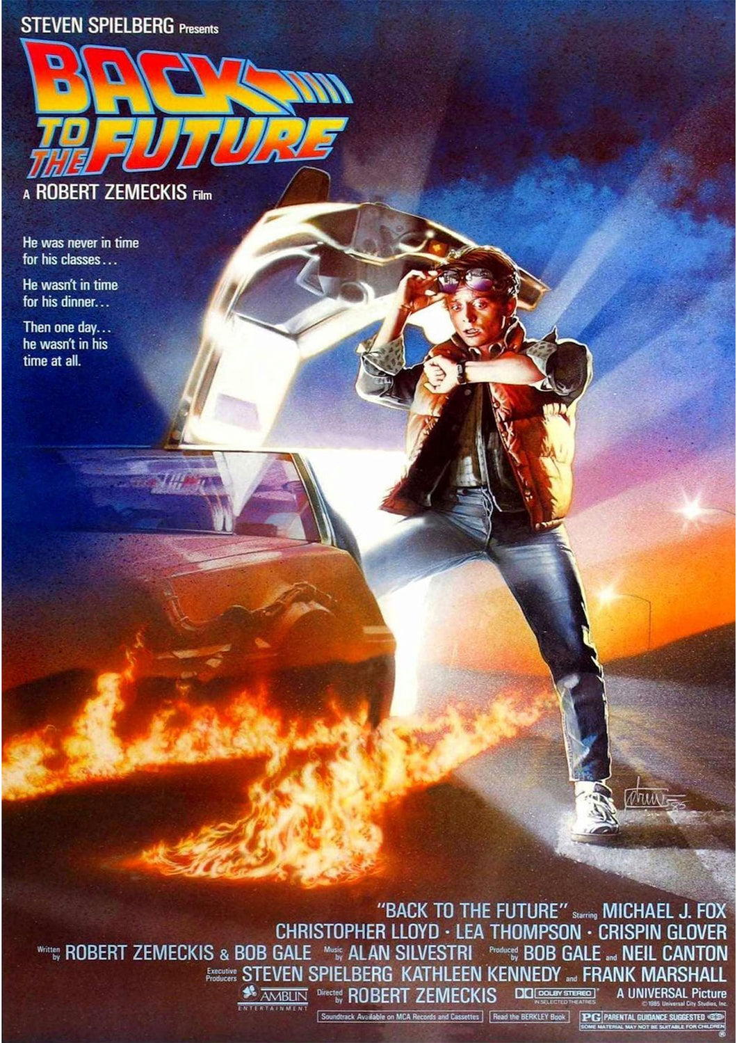 Back To The Future Movie Poster Framed or Unframed Glossy Poster Free UK Shipping!!!