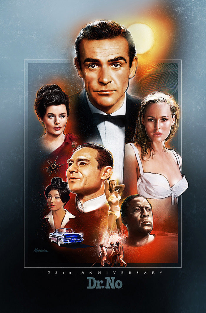 007 Dr No Special  Movie Poster High Quality Glossy Paper A1 A2 A3 A4 A3 Framed or Unframed!!!