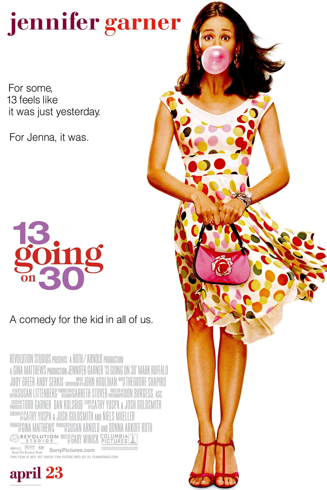 13 Going On 30 (2004) Movie Poster Framed or Unframed Glossy Poster Free UK Shipping!!!