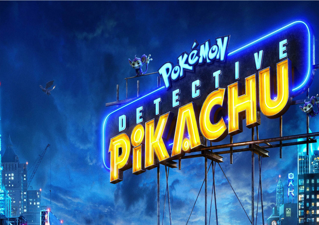 Pokemon Detective Pikachu Animated Movie Poster Framed or Unframed Glossy Poster Free UK Shipping!!!