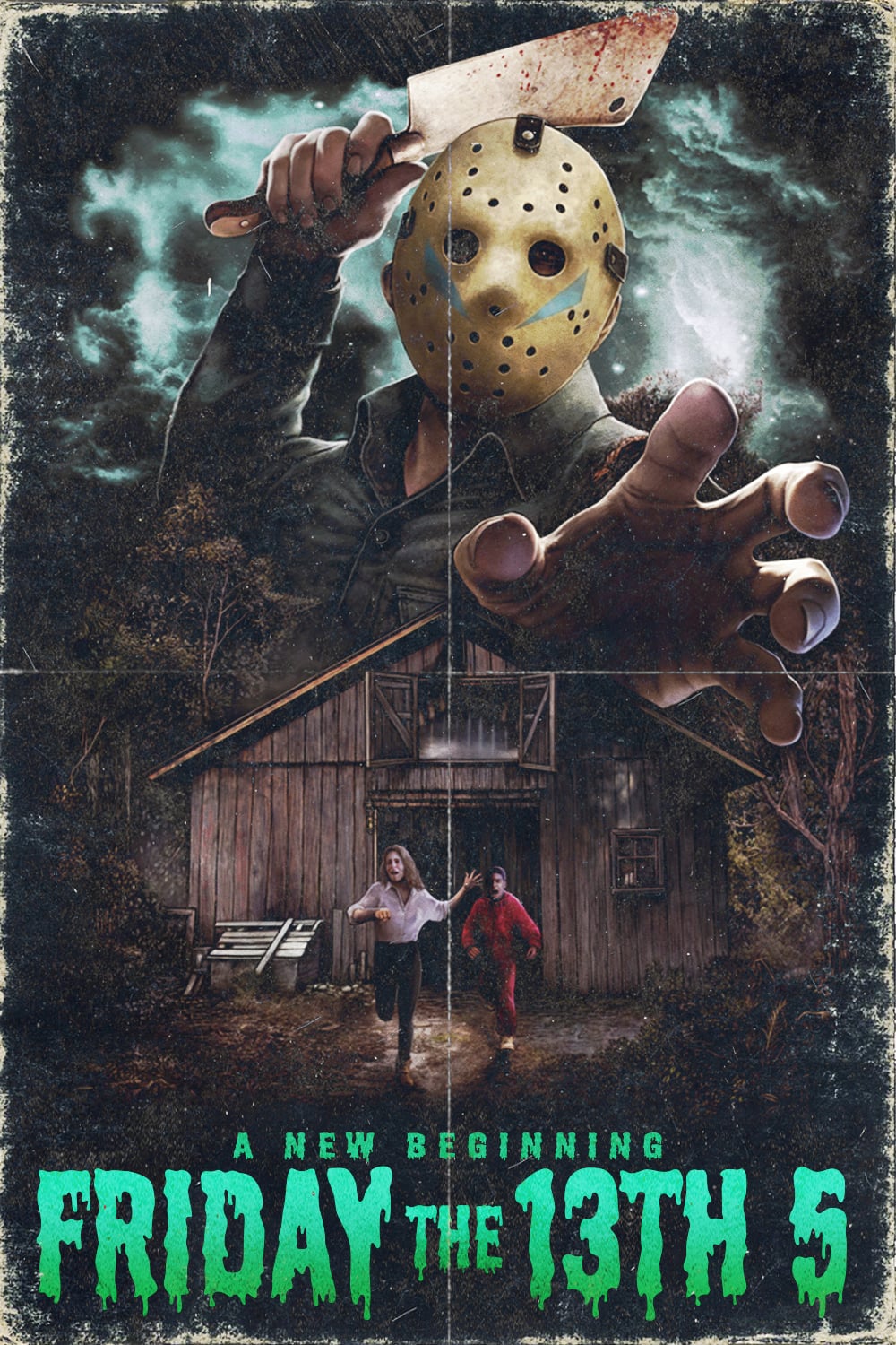 Friday The 13th 5 A New Beginning (1985) Movie Poster Framed or Unframed Glossy Poster Free UK Shipping!!!