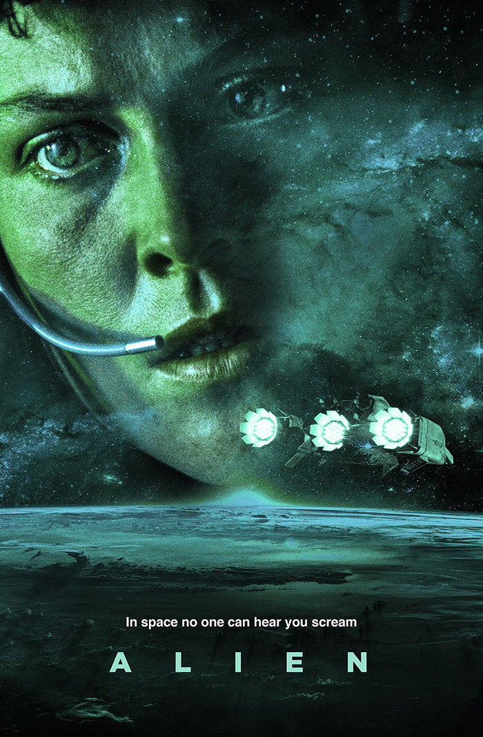 Alien Movie Poster Framed or Unframed Glossy Poster Free UK Shipping!!!