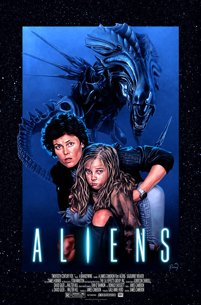 Aliens Movie Poster Framed or Unframed Glossy Poster Free UK Shipping!!!