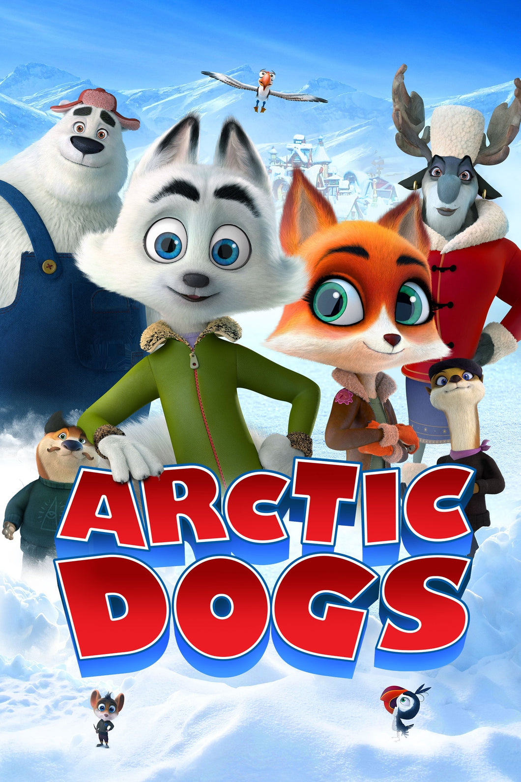 Arctic Dogs (2019) Movie Poster  High Quality Glossy Paper A1 A2 A3 A4 A3 Framed or Unframed!!!