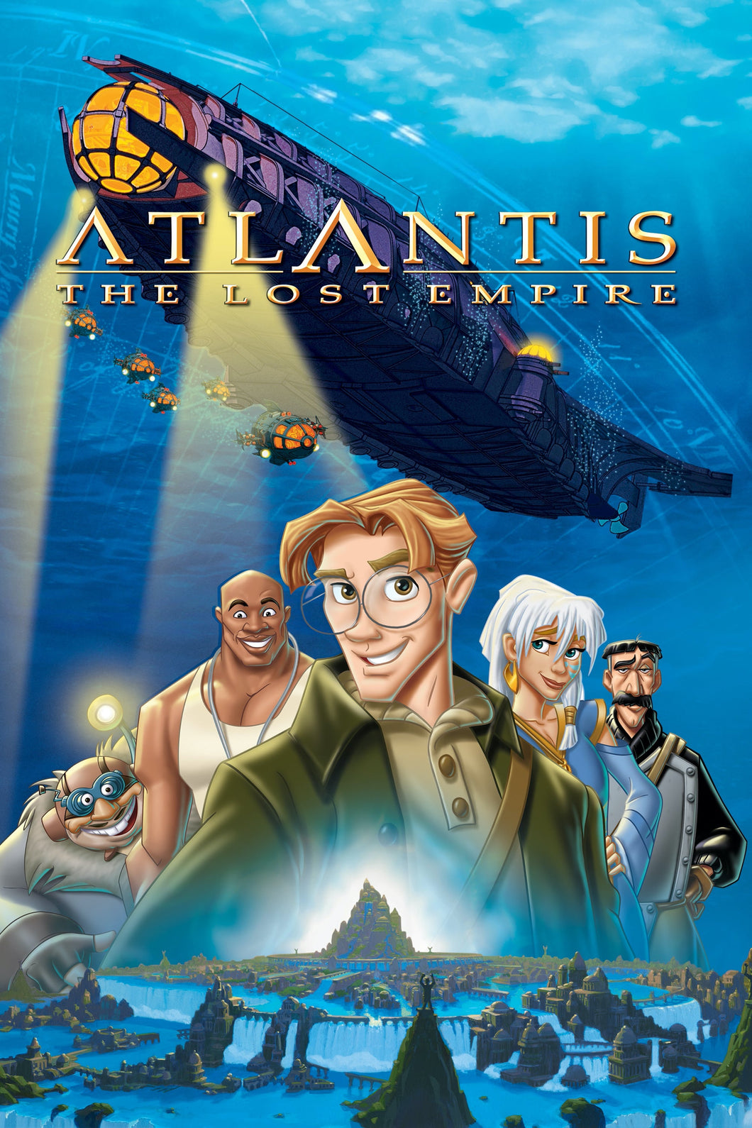 Atlantis Animation Movie  High Quality Glossy Paper A1 A2 A3 A4 A3 Framed or Unframed!!!