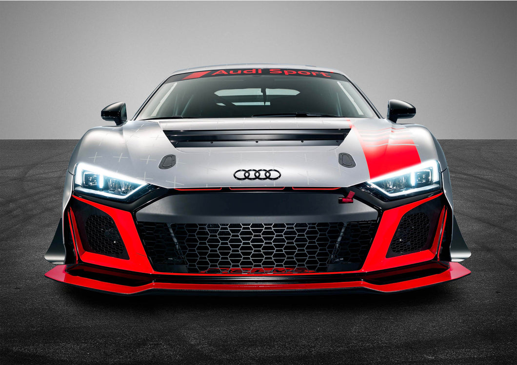 Audi R8 LMS GT4 Car Poster Framed or Unframed Glossy Poster Free UK Shipping!!!