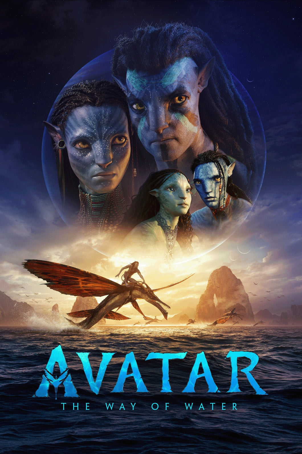 Avatar Way Of The Water V1 (2022) Movie Poster Framed or Unframed Glossy Poster Free UK Shipping!!!