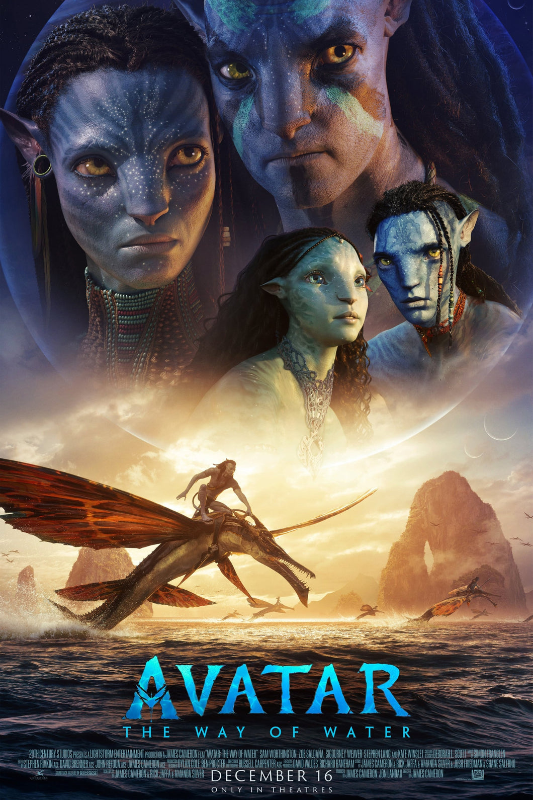 Avatar Way Of The Water V2 (2022) Movie Poster Framed or Unframed Glossy Poster Free UK Shipping!!!