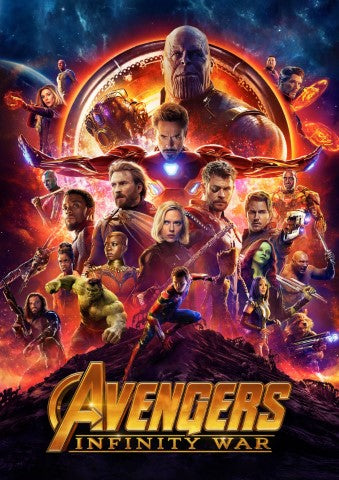 Avengers Infinity War Movie Poster  High Quality Glossy Paper A1 A2 A3 A4 A3 Framed or Unframed!!!