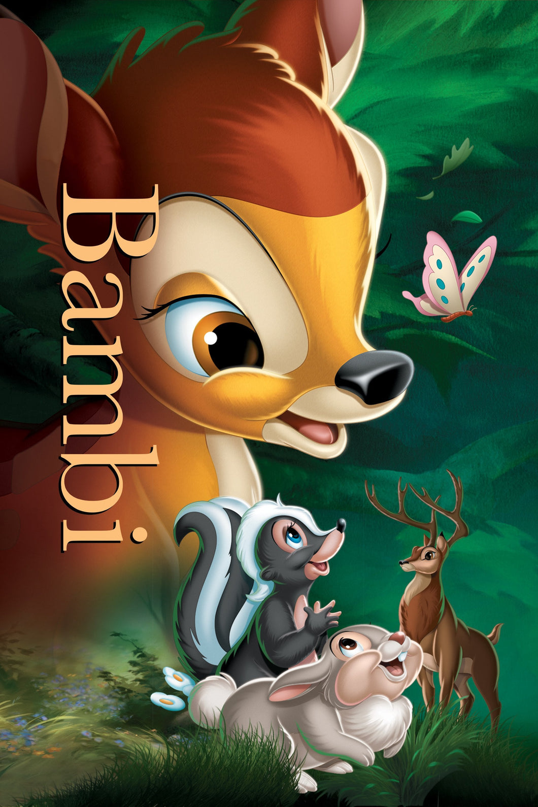 Bambi (1942) Animation Movie  High Quality Glossy Paper A1 A2 A3 A4 A3 Framed or Unframed!!!