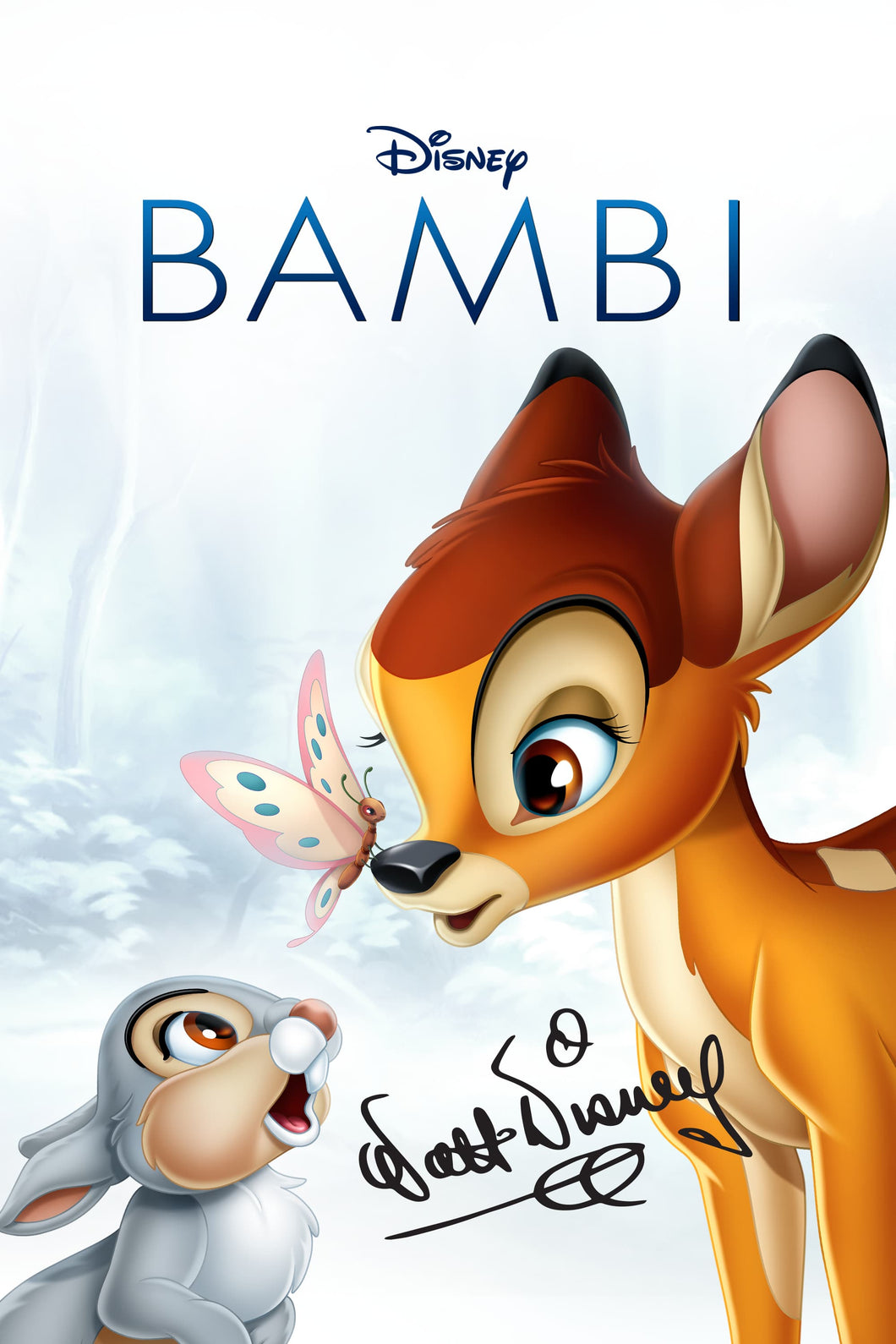 Bambi v2 (1942) Animation Movie  High Quality Glossy Paper A1 A2 A3 A4 A3 Framed or Unframed!!!