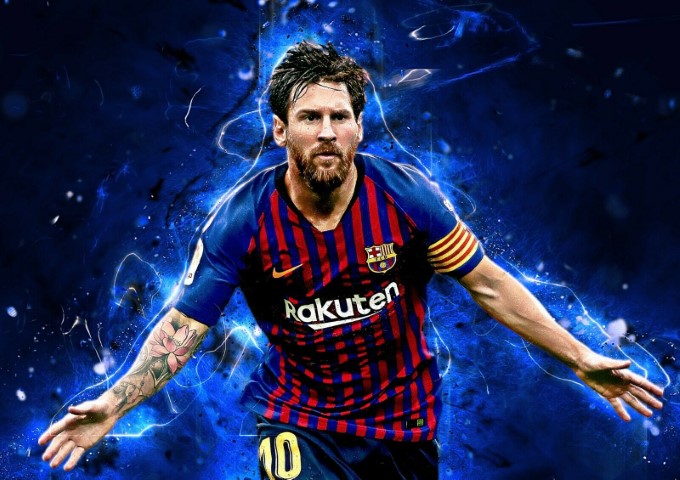 Barcelona fc Lionel Messi Football Poster High Quality Glossy Paper A1 A2 A3 A4 A3 Framed or Unframed!!!