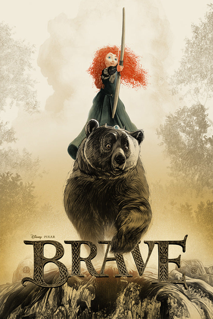 Brave Animated Movie Poster Framed or Unframed Glossy Poster Free UK Shipping!!!