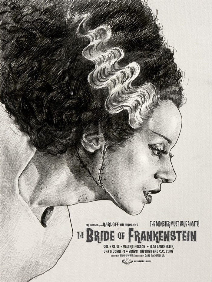 Bride Of Frankenstein Movie Poster Framed or Unframed Glossy Poster Free UK Shipping!!!