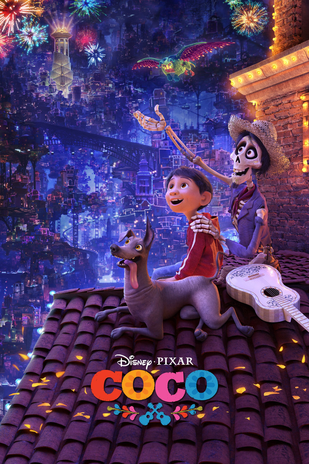 Coco (2017) V2 Animated Movie Poster Framed or Unframed Glossy Poster Free UK Shipping!!!