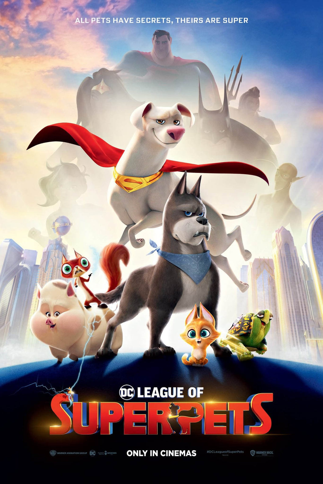 DC League of Super-Pets (2022) V4 Movie Poster High Quality Glossy Paper A1 A2 A3 A4 A3 Framed or Unframed!!!