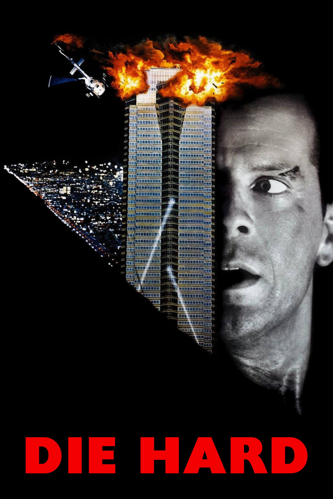 Die Hard 1988 v1  Movie Poster High Quality Glossy Paper A1 A2 A3 A4 A3 Framed or Unframed!!!