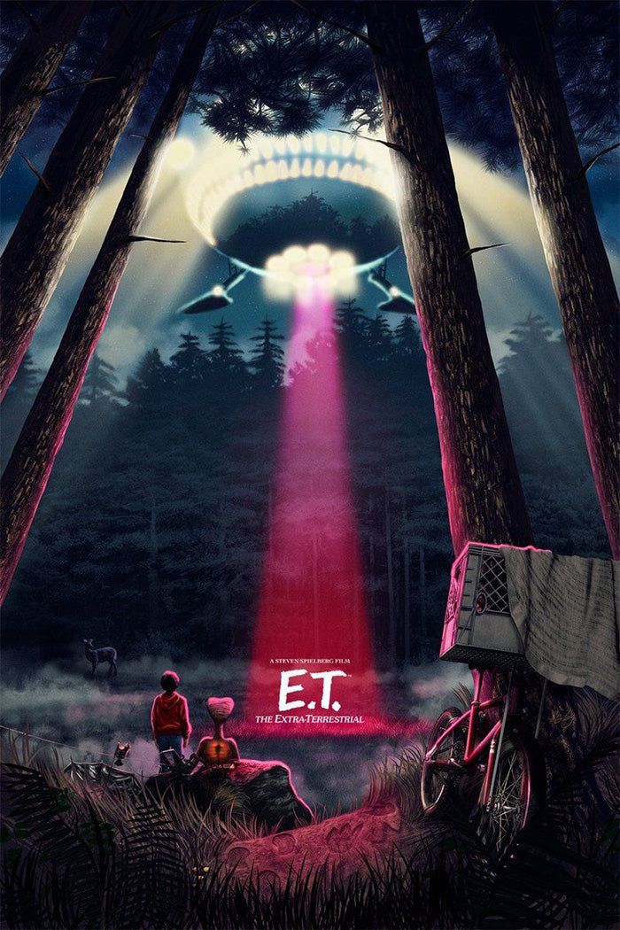 E.T. V3 Movie Poster Framed or Unframed Glossy Poster Free UK Shipping!!!