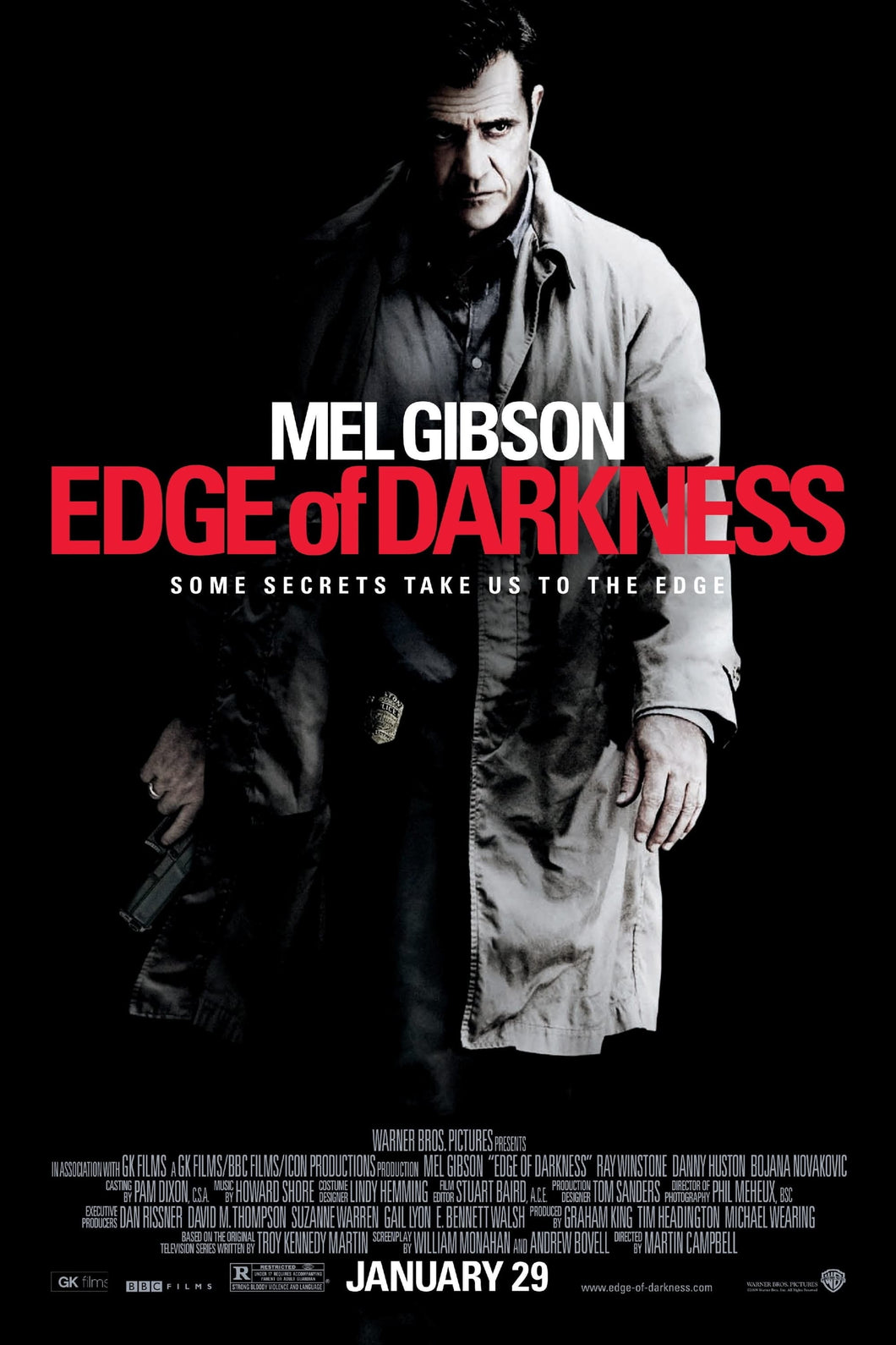 Edge Of Darkness (2010) Mel Gibson v1 Movie Poster High Quality Glossy Paper A1 A2 A3 A4 A3 Framed or Unframed!!!