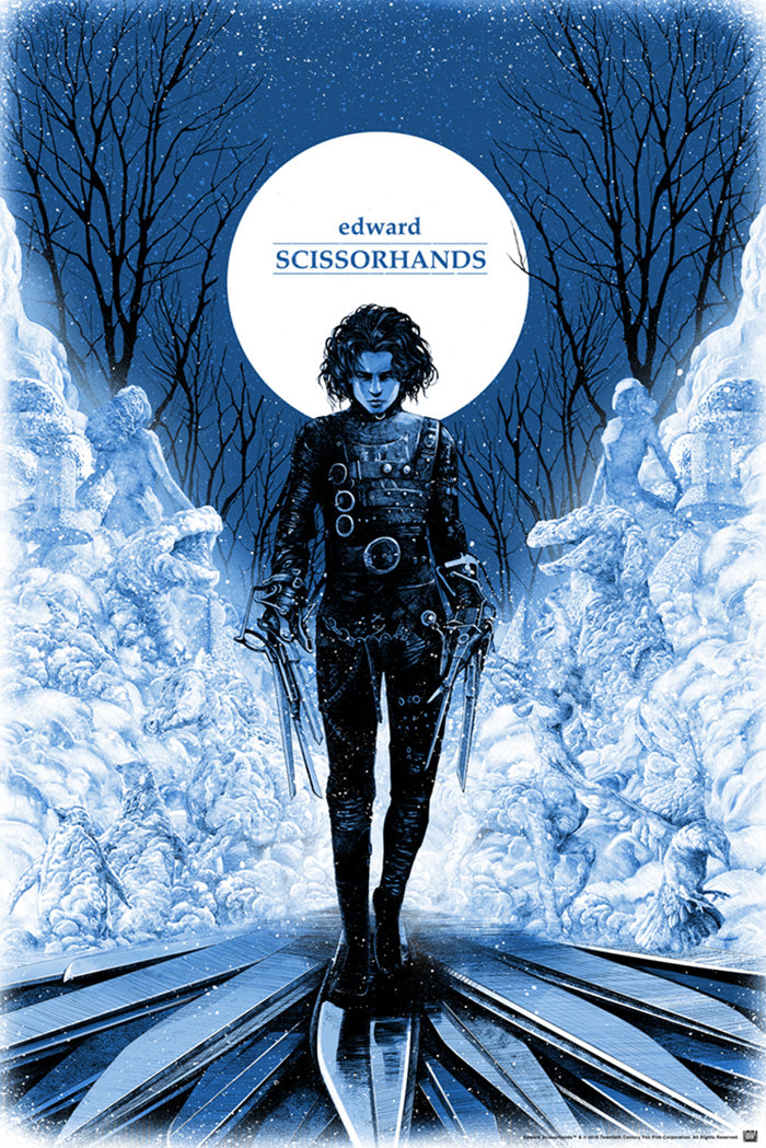 Edward Scissorhands Movie Poster Framed or Unframed Glossy Poster Free UK Shipping!!!