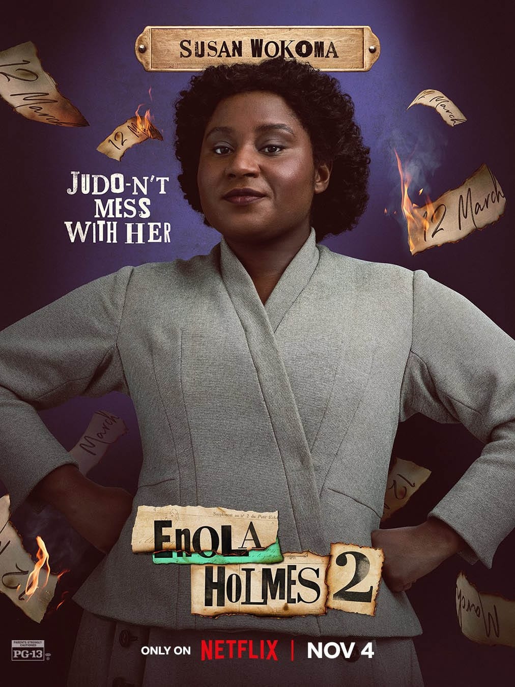 Enola Holmes 2 Edith (2022) Movie Poster High Quality Glossy Paper A1 A2 A3 A4 A3 Framed or Unframed!!!