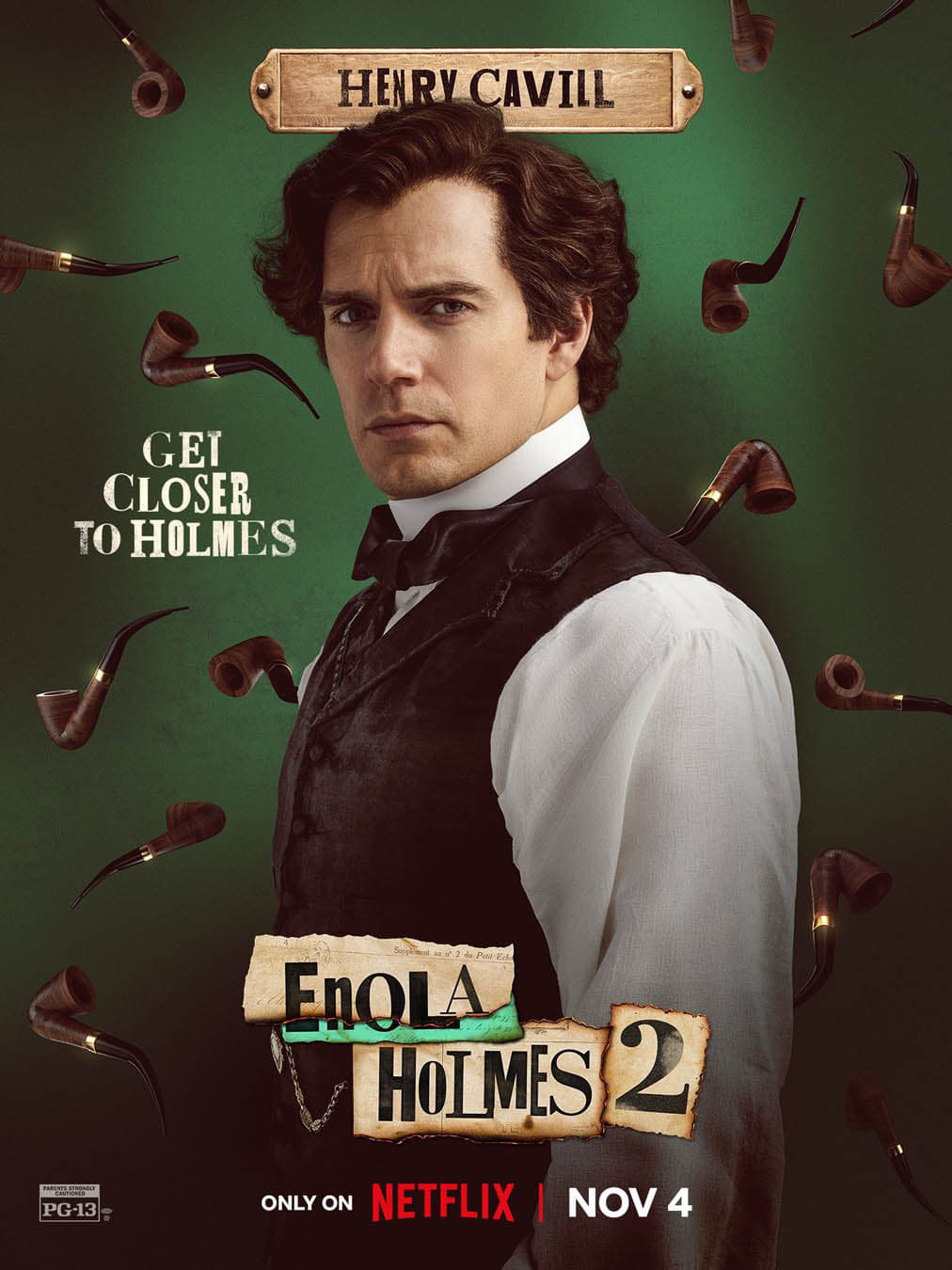 Enola Holmes 2 Sherlock Holmes (2022) Movie Poster High Quality Glossy Paper A1 A2 A3 A4 A3 Framed or Unframed!!!