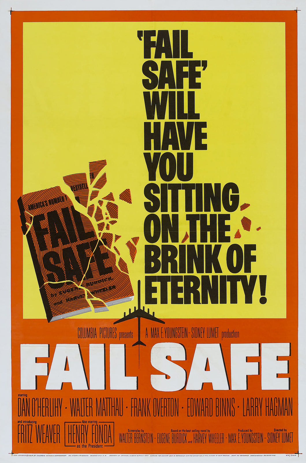 Fail Safe (1964)A234 Movie Poster High Quality Glossy Paper A1 A2 A3 A4 A3 Framed or Unframed!!!