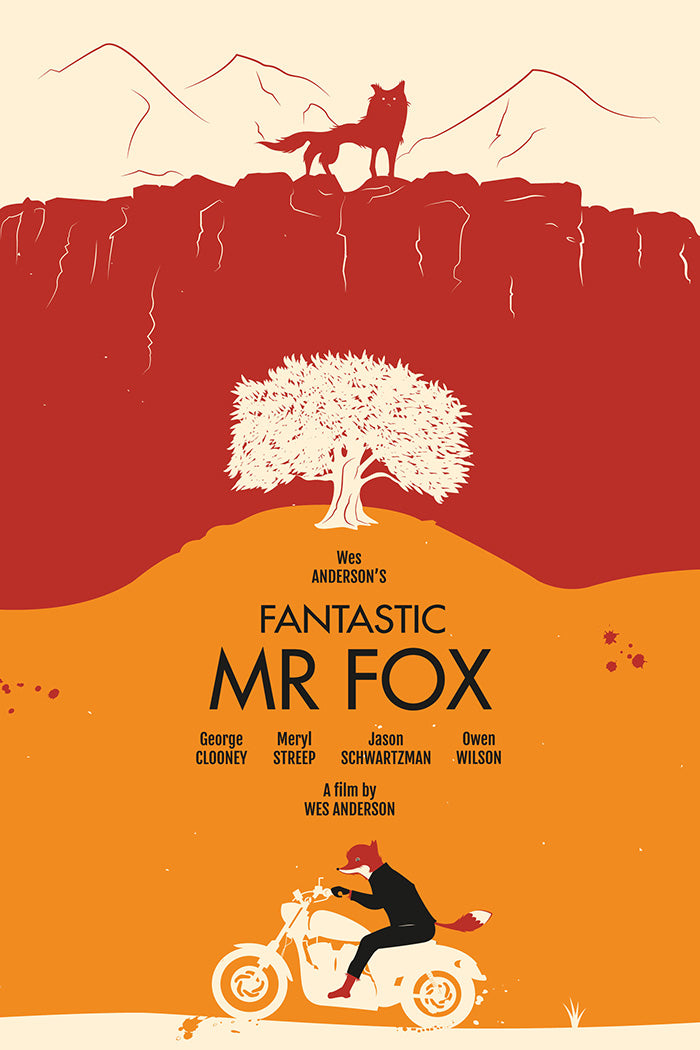 Fantastic Mr. Fox Movie Poster Framed or Unframed Glossy Poster Free UK Shipping!!!