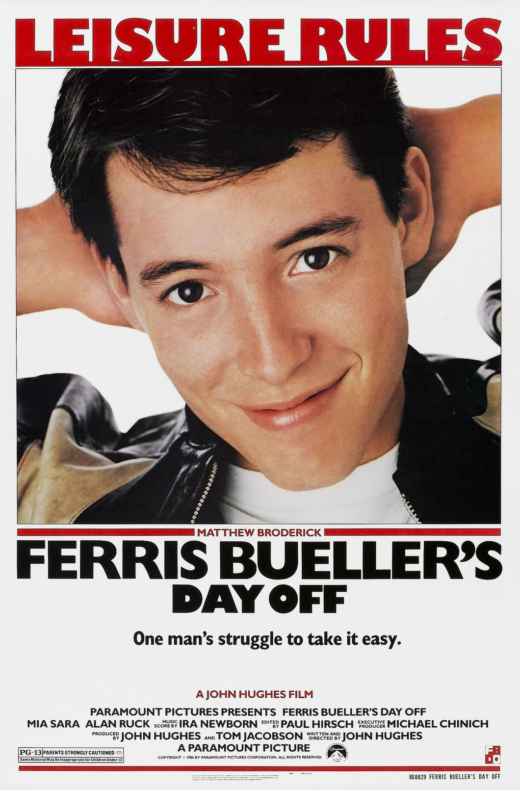 Ferris Bueller's Day Off (1986) Movie Poster Framed or Unframed Glossy Poster Free UK Shipping!!!