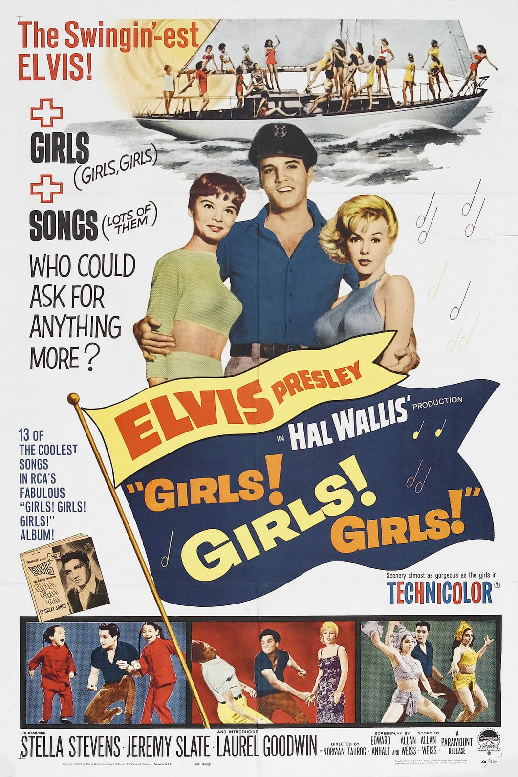 Girls! Girls! Girls! (1962) Movie Poster High Quality Glossy Paper A1 A2 A3 A4 A3 Framed or Unframed!!!