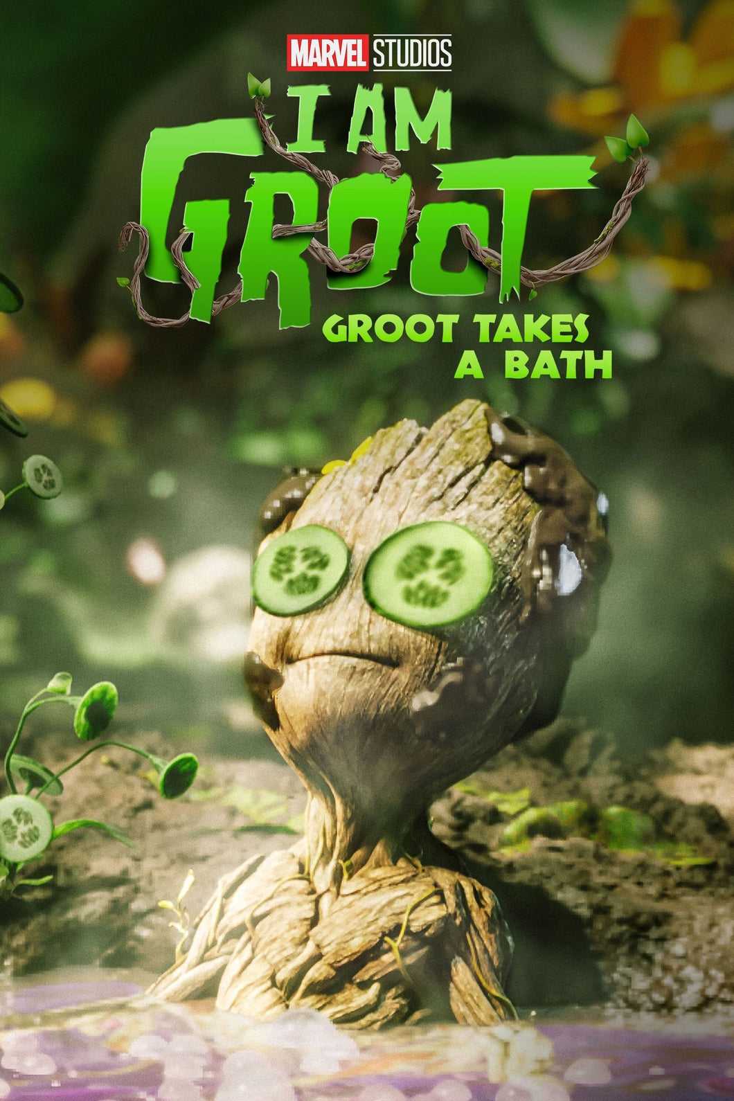 Groot Takes a Bath 2022 Movie Poster High Quality Glossy Paper A1 A2 A3 A4 A3 Framed or Unframed!!!