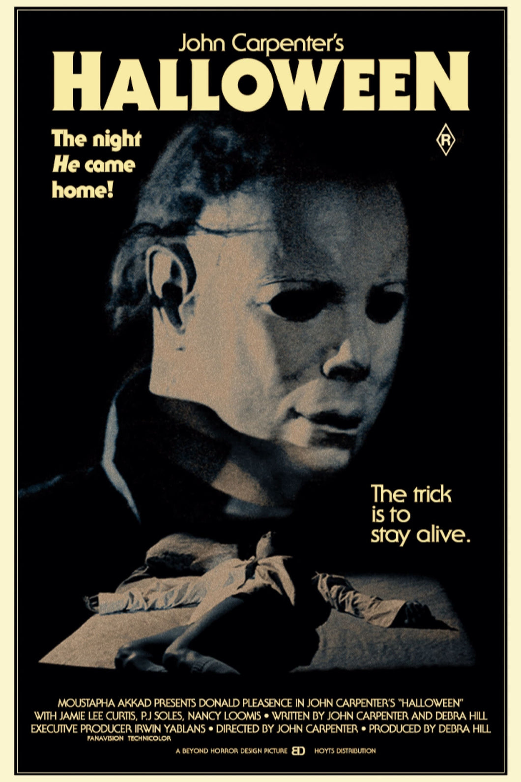 Halloween (1978)v3  Movie Poster High Quality Glossy Paper A1 A2 A3 A4 A3 Framed or Unframed!!!