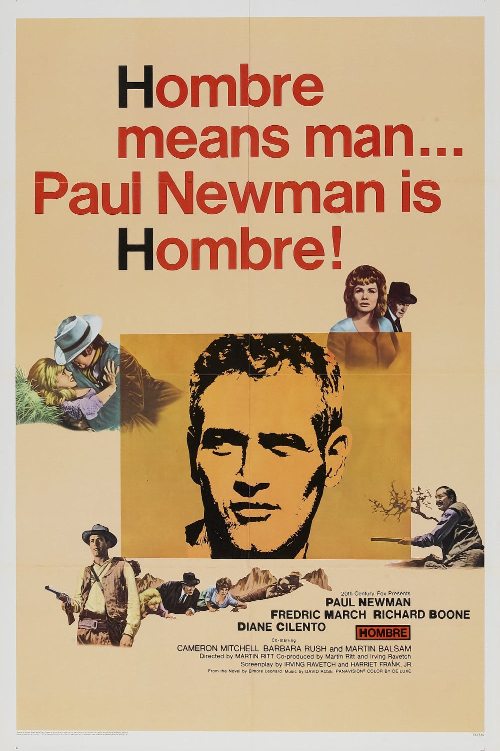 Hombre (1967)A4 only Movie Poster High Quality Glossy Paper A1 A2 A3 A4 A3 Framed or Unframed!!!