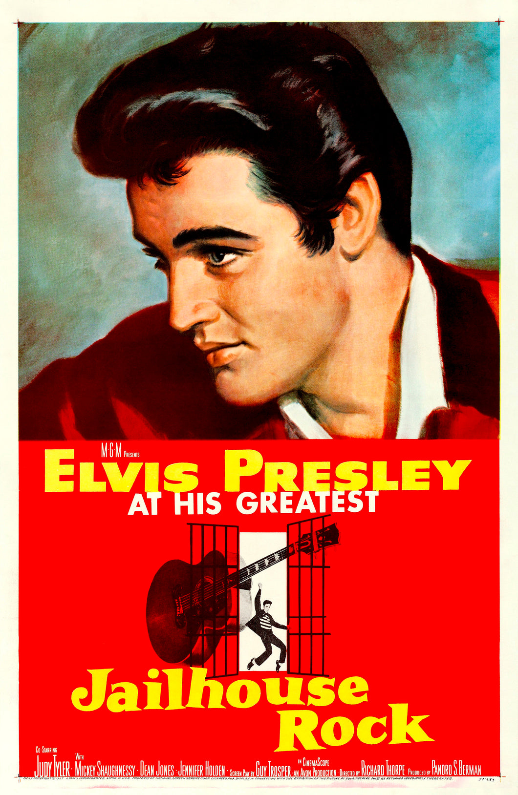 Jailhouse_Rock_(1957(1) Movie Poster High Quality Glossy Paper A1 A2 A3 A4 A3 Framed or Unframed!!!