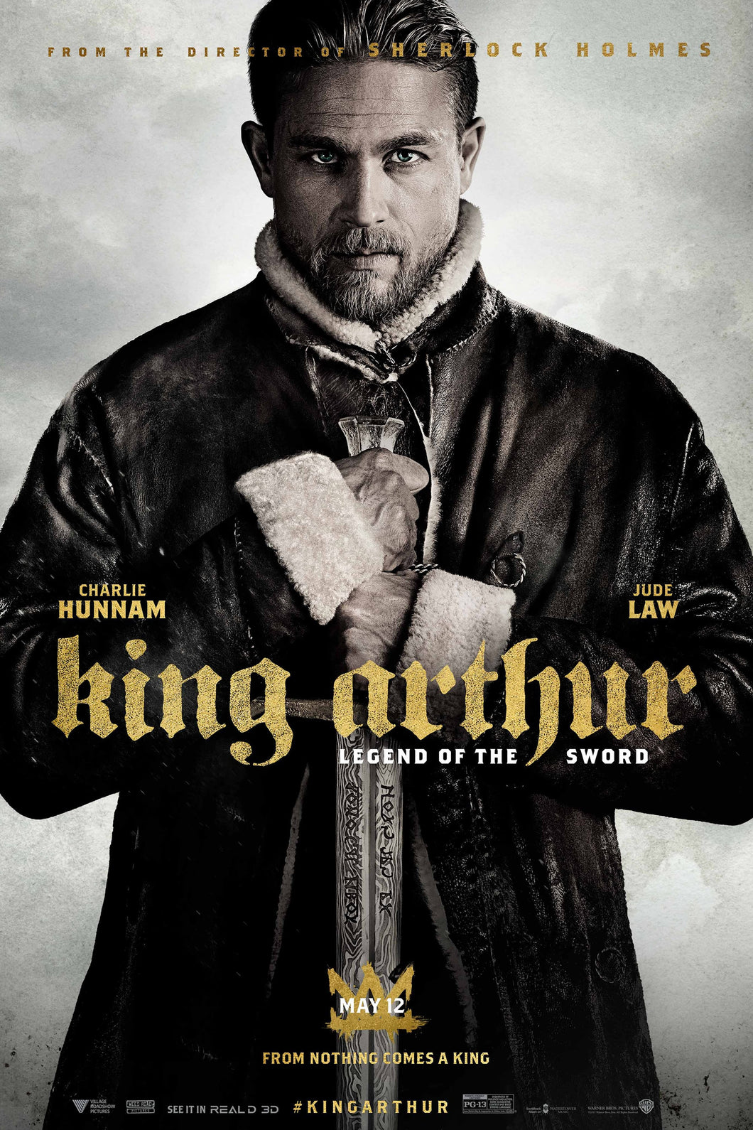 King Arthur Legend Of The Sword (2017) Movie Poster Framed or Unframed Glossy Poster Free UK Shipping!!!