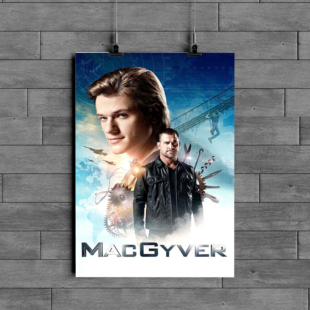 MacGyver UL TV Series High Quality Glossy Paper A1 A2 A3 A4 A3 Framed or Unframed!!!