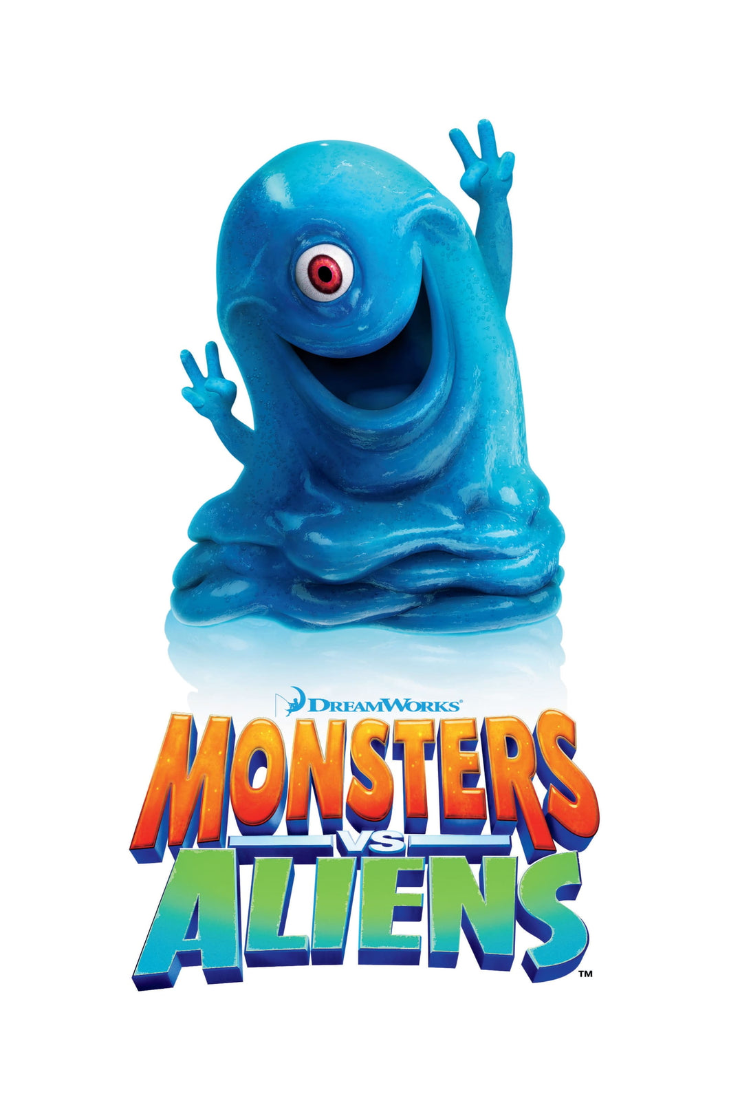 Monsters vs Aliens (2009) Animated Movie Poster Framed or Unframed Glossy Poster Free UK Shipping!!!