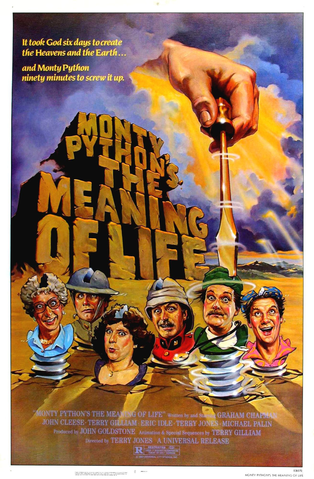 Monty Python's Meaning Of Life Movie Poster Framed or Unframed Glossy Poster Free UK Shipping!!!