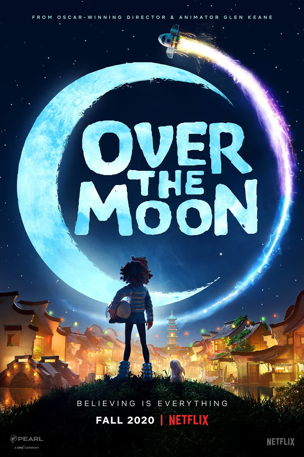 Over the Moon (2020)A3 A4 Movie Poster  High Quality Glossy Paper A1 A2 A3 A4 A3 Framed or Unframed!!!