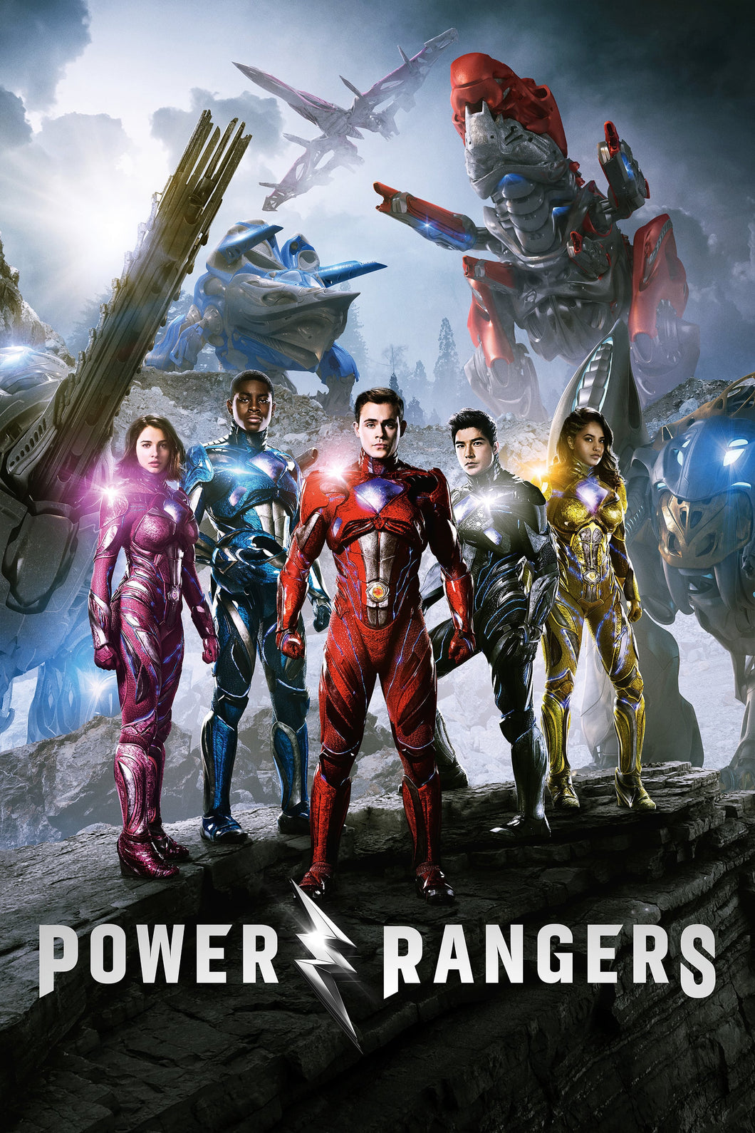 Power Rangers (2017) V2 Poster Framed or Unframed Glossy Poster Free UK Shipping!!!