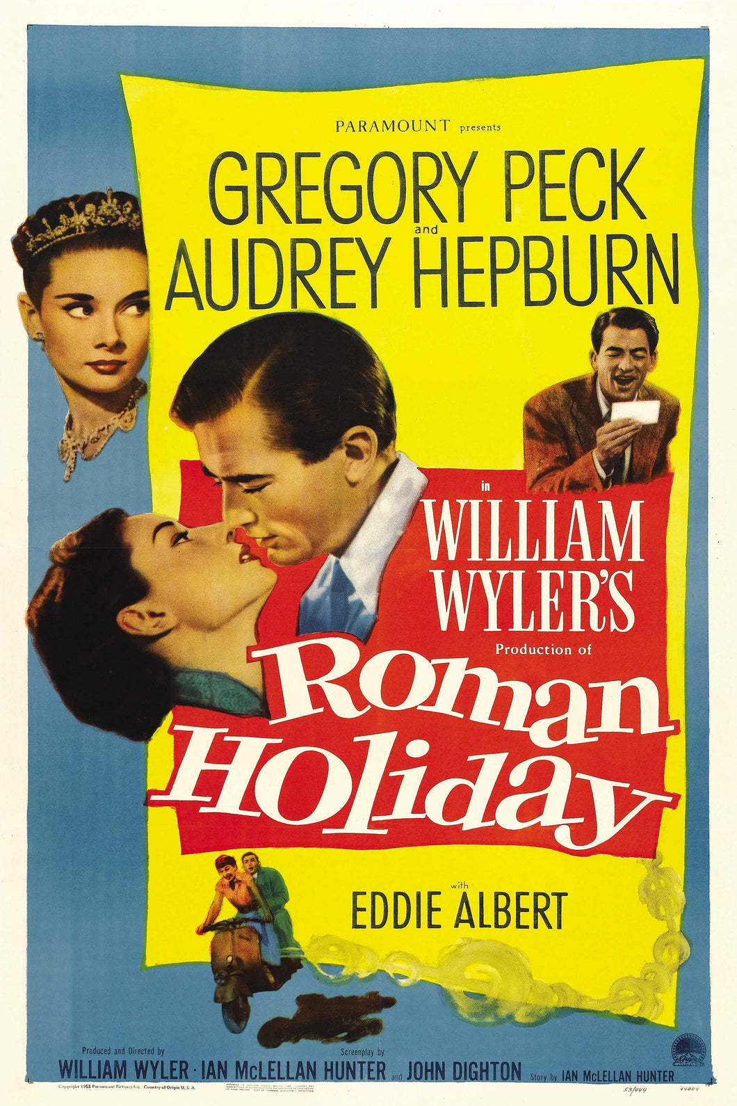 Roman Holiday (1953) Movie Poster High Quality Glossy Paper A1 A2 A3 A4 A3 Framed or Unframed!!