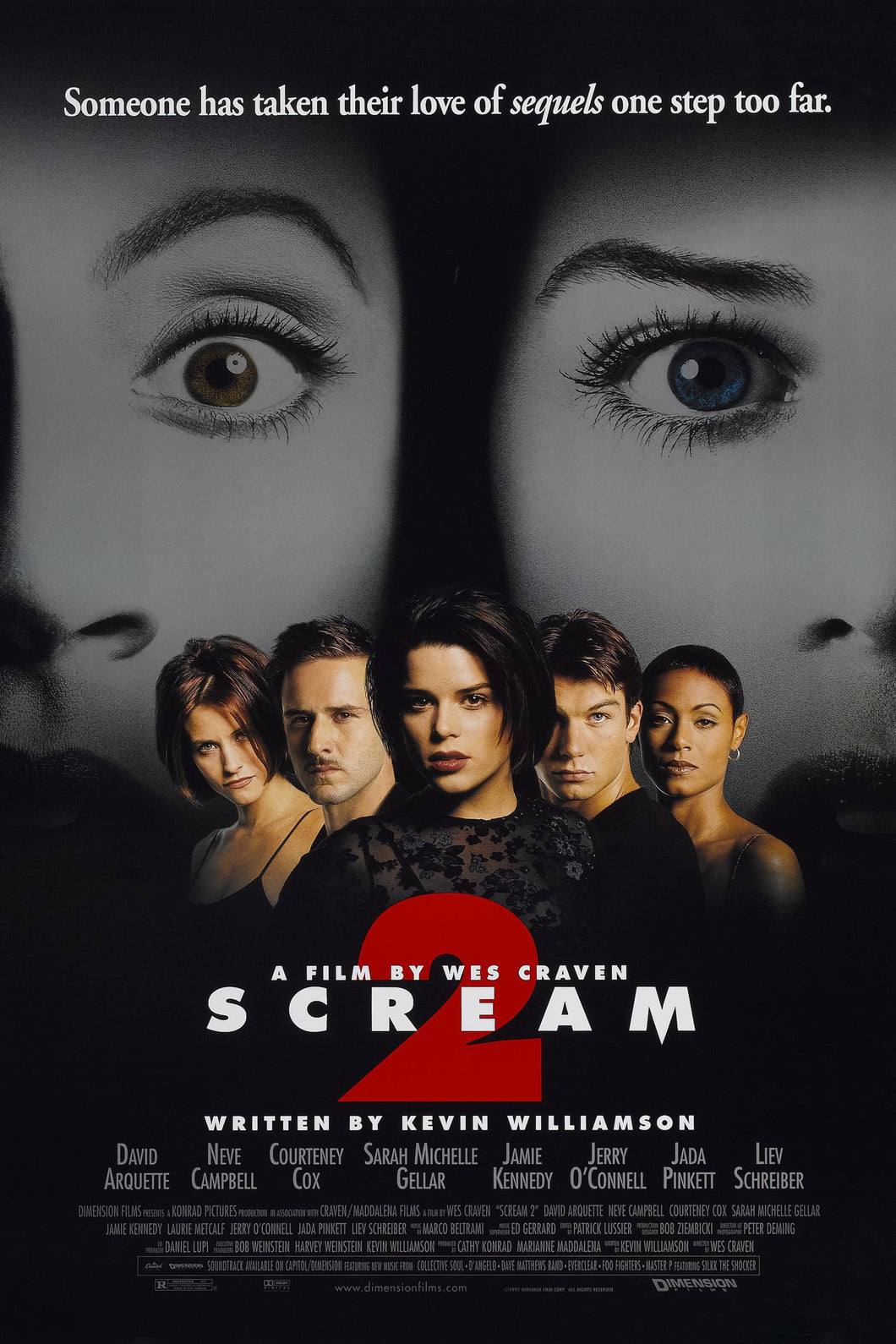 Scream 2 (1997) Movie Poster High Quality Glossy Paper A1 A2 A3 A4 A3 Framed or Unframed!!!