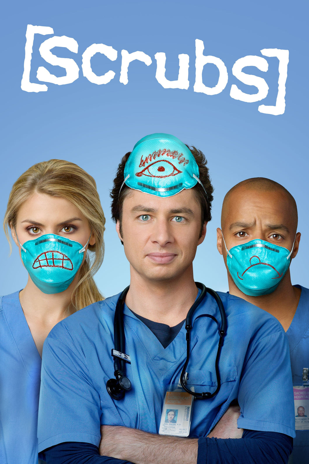 Scrubs (2001) v1 TV Series High Quality Glossy Paper A1 A2 A3 A4 A3 Framed or Unframed!!!